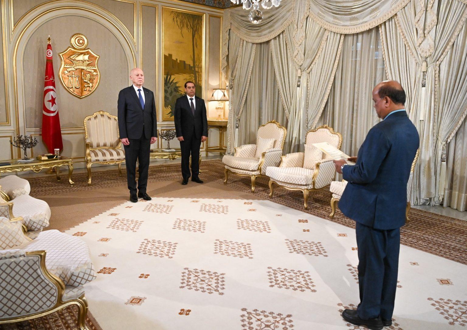 Tunisia-Kais Saïed receives credentials of 5 new non-resident ambassadors to Tunisia