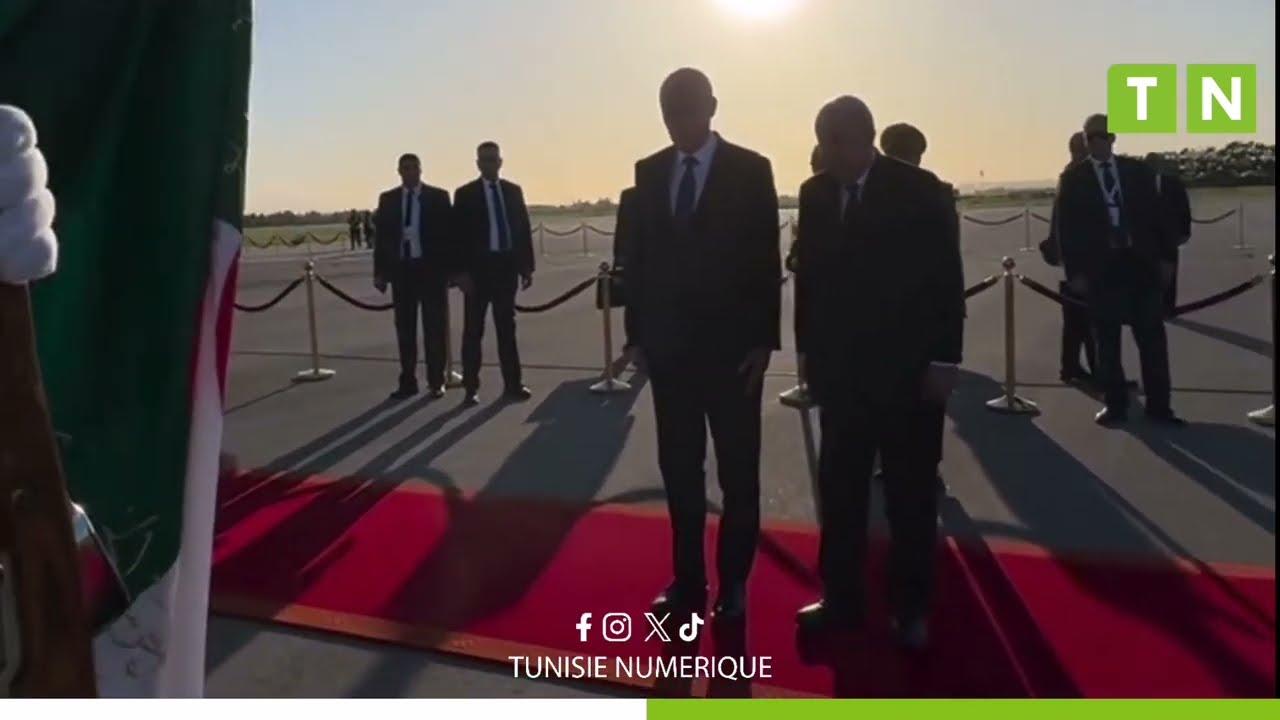 Tunisia – Tebboune welcomes Saïed at Algiers airport
