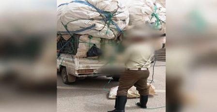 Tunisia – Contraband products hidden in bags of used plastic bottles