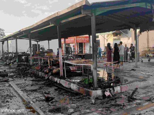 Kairouan: Les flammes ravagent le marché municipal à Hajeb El Ayoun