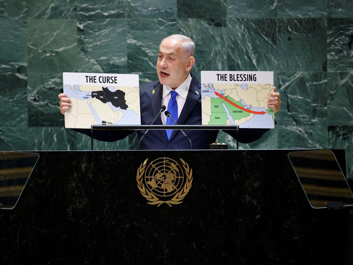 Netanyahu hué à l’ONU, des diplomates quittent la salle, des cris pour Biden aussi qui...