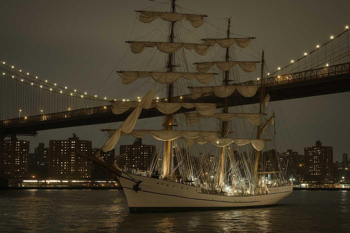 USA – Un voilier de la marine mexicaine heurte le pont de Brooklyn : 22...